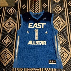 NBA East All-Star basketball jersey Derrick Rose vintage rare size L